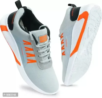 Stylish Sports Running Shoe For Men (Grey)-thumb4