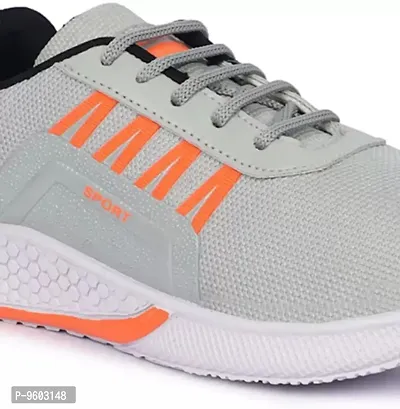 Stylish Sports Running Shoe For Men (Grey)-thumb5