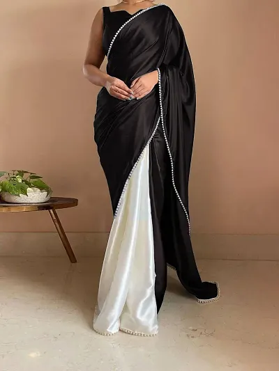 Best Selling Art Silk Saree with Blouse piece 