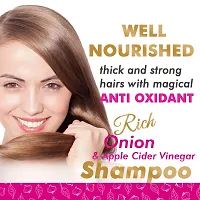Onion Apple Cider Vinegar Shampoo With Antioxidant Growth Stimulating 300 Ml Hair Care-thumb1