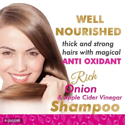 Onion Apple Cider Vinegar Shampoo With Antioxidant Growth Stimulating 300 Ml Hair Care-thumb2