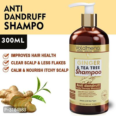 Anti Dandruff Ginger Tea Tree Shampoo - 300 Ml