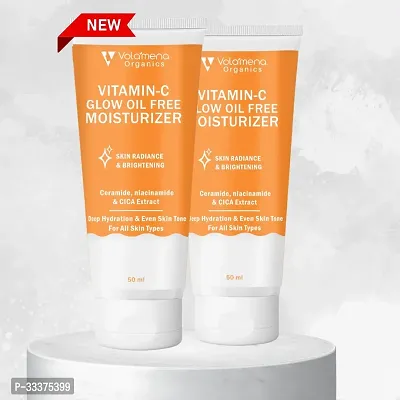 Vitamin-C Oil free Moisturizer | tan Removal Cream |For Daily Glow, Deep Hydration  Even Skin Tone For Women  Men 50 ml Pack of 2