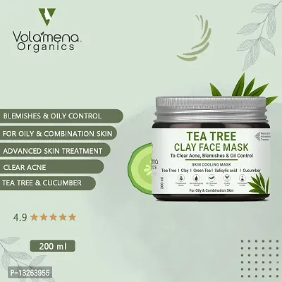 Volamena Tea Tree Clay Face Mask 200 Ml-thumb0