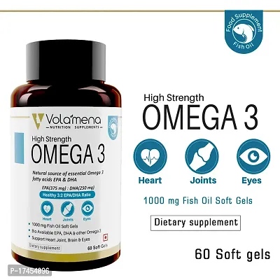 Volamena High Strength Omega 3 with 1000 mg fish oil 60 Tablets