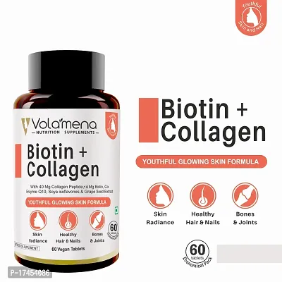 Volamena Nutritions Biotin and Collagen 60 vegan Tablets