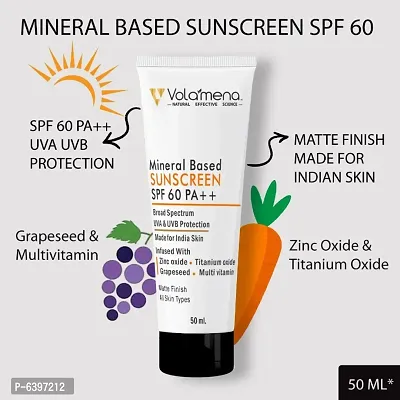 Volamena Mineral based sunscreen 60 SPF 50 ml