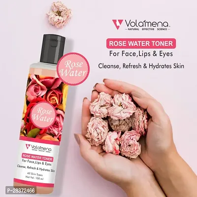 Volamena Rose Water Facial Toner Gentle Skin Cleanser 100ml