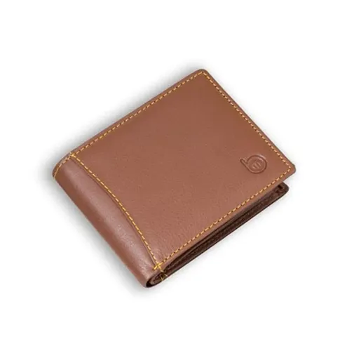 Designer Artificial Leather Solid Two Fold Wallet For Men