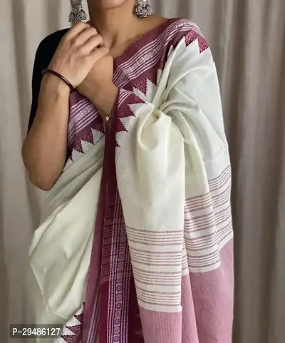 Stylish Cotton Saree with Blouse piece-thumb0