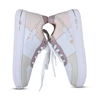 AMFEET Stylish Women Sneakers Walking Shoes Lace-Up Casual Sneakers for Girls-thumb3