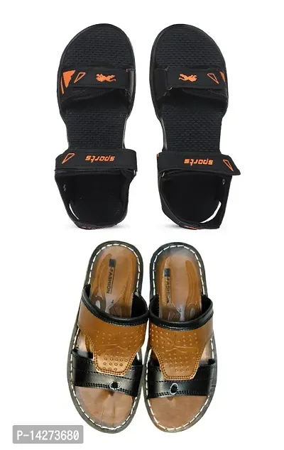 AMFFET Stylish Combo slipper and floaters for men|-thumb0