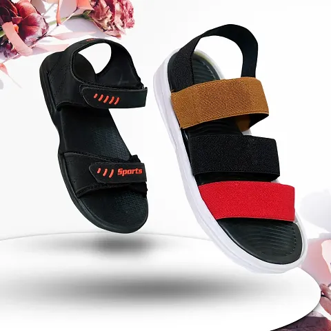 AMFEET Stylish and trending sports and casual sandal wear combo for men|