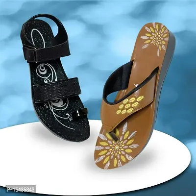 AMFEET Stylish and Trending sandal and slipper combo for men|-thumb0