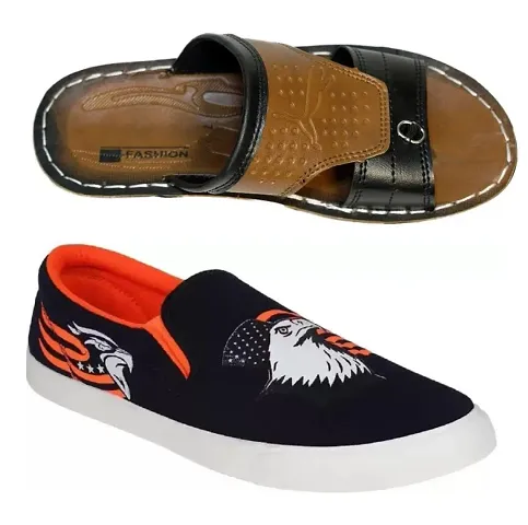 AMFEET Stylish Loafers and Slippers combo for men|