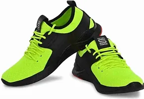 AMFEET Stylish Black with Gold and Green with Black Sports shoes combo for men|-thumb4