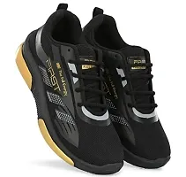 AMFEET Stylish Black with Gold and Green with Black Sports shoes combo for men|-thumb2