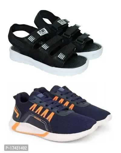 New _In Amfeet Stylish and Trending Sandal and Sneakers combo pack of 2| Running and Trekking shoes sandal combo for men|