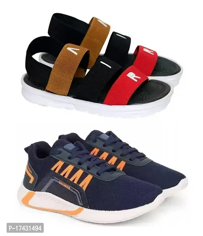 New _In Amfeet Stylish and Trending Sandal and Sneakers combo pack of 2| Running and Trekking shoes sandal combo for men|