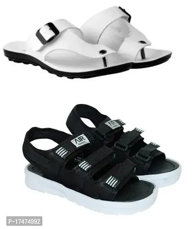 IN New Amfeet Stylish and Trending white slipper for summer for men|-thumb0