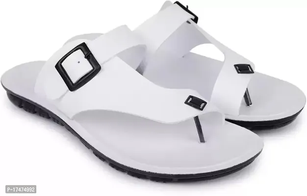 IN New Amfeet Stylish and Trending white slipper for summer for men|-thumb5