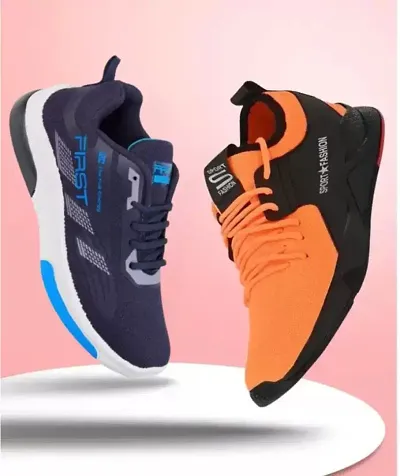 Stylish and Trnding Running Lightweight Shoes combo pack of 2 for men|