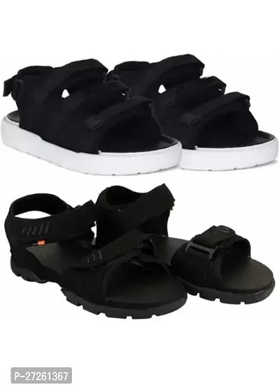 Seafoot Stylish and Trending Sports EVA Sandal combo pack od 2 for men|-thumb0