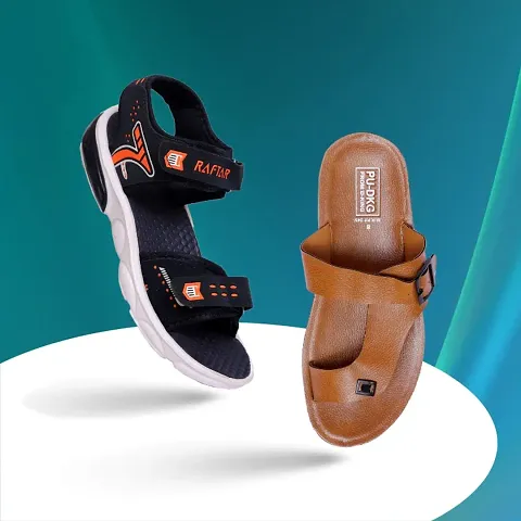 Stylish and Trending Sandal and slipper combo for men| Lightweight sandals for men|