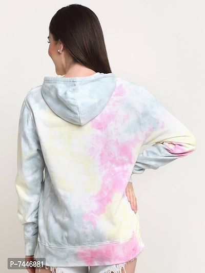 Attractive Cotton Tie And Die Hoodie For Women-thumb4