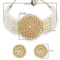 Stylish Fancy Designer Brass Cubic Zirconia Jewellery Set For Women-thumb1