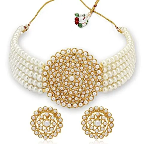 Stylish Fancy Designer Brass Cubic Zirconia Jewellery Set For Women