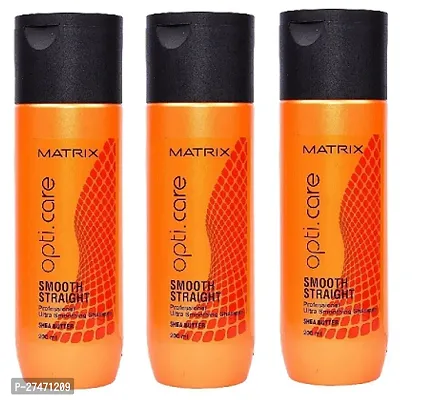 Matrix Opti Care Ultra Smoothing Shampoo With Shea Butter 200ml pack of 3-thumb0