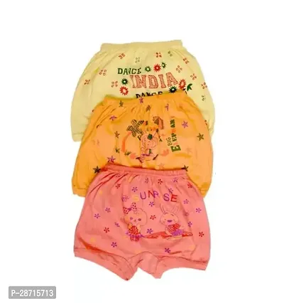 Fabulous Cotton Printed Regular Shorts For Girls Pack Of 3-thumb0