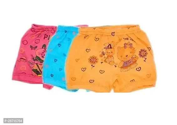 Fabulous Cotton Printed Regular Shorts For Girls Pack Of 3-thumb0