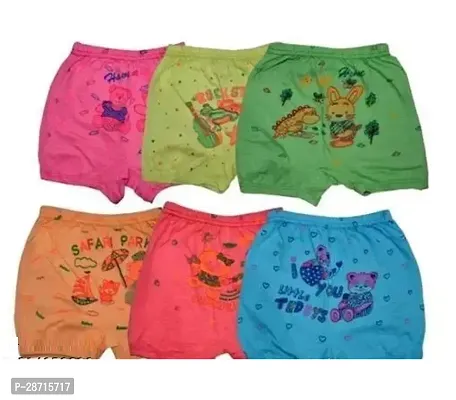 Fabulous Cotton Printed Regular Shorts For Girls Pack of 6