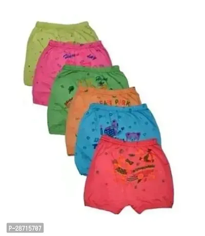 Fabulous Cotton Printed Regular Shorts For Girls Pack of 6-thumb0
