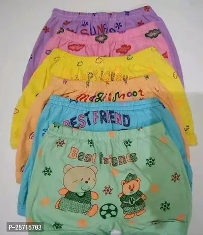 Fabulous Cotton Printed Regular Shorts For Girls Pack of 6
