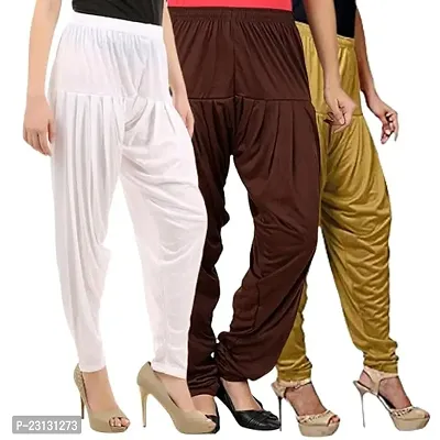 Fancy Viscose Patiala Pants For Women Pack of 3