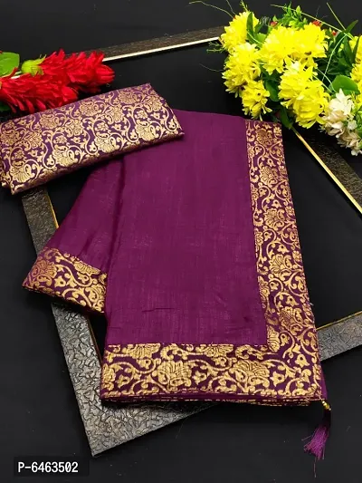 Silk Blend Saree with Blouse piece-thumb2