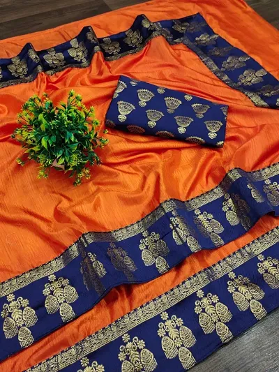 Silk Blend Saree with Blouse piece