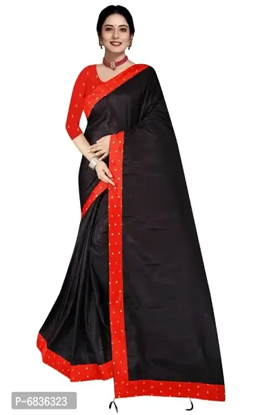 Art Silk Saree with Blouse piece-thumb0