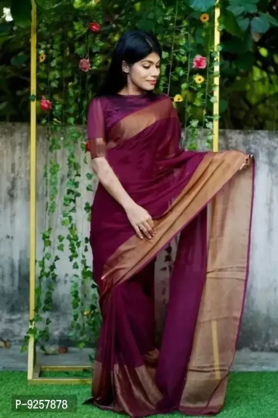 Georgette Saree with Blouse piece-thumb5