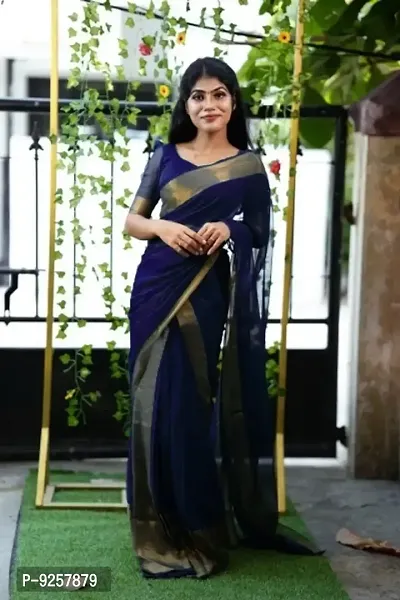 Georgette Saree with Blouse piece-thumb4