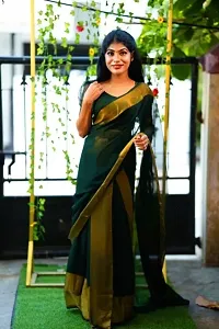 Georgette Saree with Blouse piece-thumb1