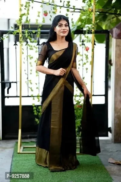 Georgette Saree with Blouse piece-thumb4