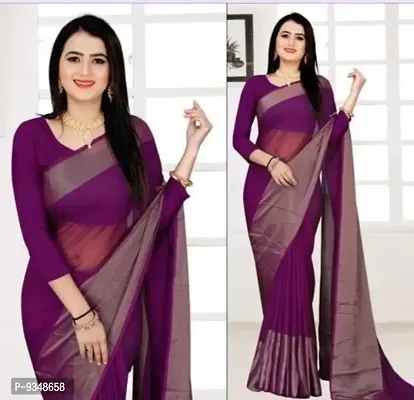 Classic Chiffon Solid Saree with Blouse piece