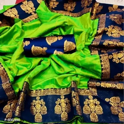 Art Silk Saree with Blouse piece-thumb0