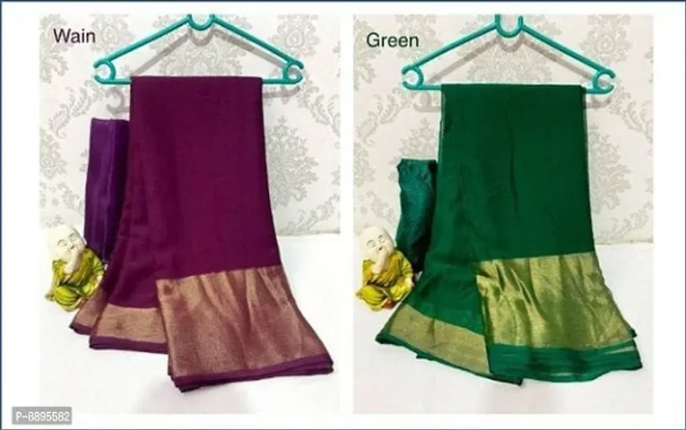 Alluring Georgette Saree with Blouse piece 