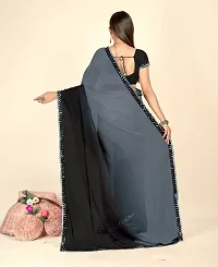 Georgette Saree with Blouse piece-thumb3