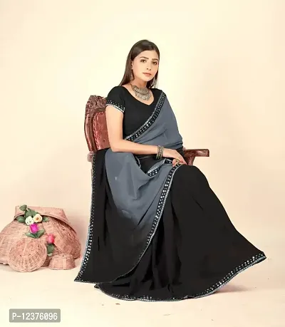 Georgette Saree with Blouse piece-thumb5